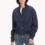 Blouson Bomber femme Tommy Hilfiger Jeans bleu marine