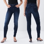 Jeans Salsa femme Secret Push in bleu foncé