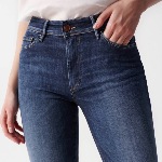 Jeans Salsa Destiny coupe skinny taille haute dark wash