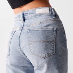 Jeans Salsa femme True Cropped Slim bleu clair