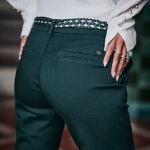 Pantalon chino Freeman T Porter femme Claudia Felicita vert