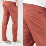 Pantalon Chino LTC Le Temps des Cerises homme modèle Jas coloris Brique