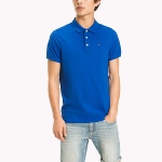 Polo Tommy Hilfiger Jeans homme en coton bleu nautical blue