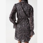 Robe Salsa noire à motif floral