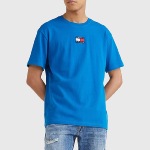 T Shirt Tommy Jeans homme Badge Tee bleu regatta