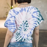 Top Freeman T Porter femme Philia Snail tie and dye