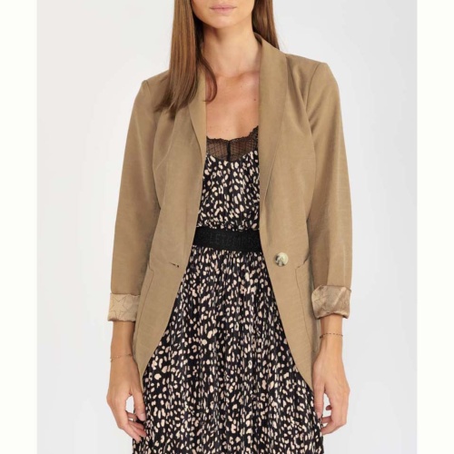 Veste Le Temps des Cerises Paou beige sand