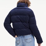 Doudoune en corduroy femme Tommy Jeans bleu marine