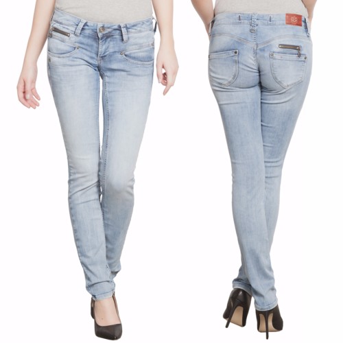 jean Freeman T Porter Alexa slim femme magic denim délavé flexy bleach