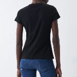 T Shirt noir Salsa pour femme