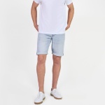 Short en jeans homme Le Temps des Cerises Landrew bleu clair