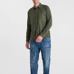 Chemise coton Le Temps des Cerises Debin vert british