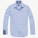 Chemise Tommy Hilfiger homme Teddy en coton bleu