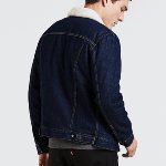 Blouson en jean doublée sherpa Levi's ® homme trucker rockridge