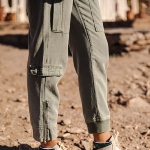 Pantalon cargo femme Freeman T Porter Celine Jazz kaki