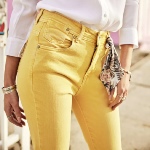 Jeans Freeman T Porter femme Gaelle California jaune