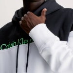 Sweat Hoodie Calvin Klein Ck Jeans blanc et noir