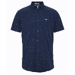 Chemise manches courtes Tommy Hilfiger bleu marine