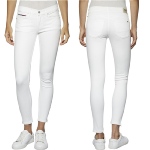 Jean 7-8 éme blanc Tommy Hilfiger Jeans femme