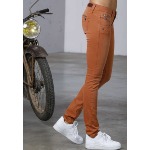 Pantalon Freeman T Porter Alexa Slim magic color leather brown