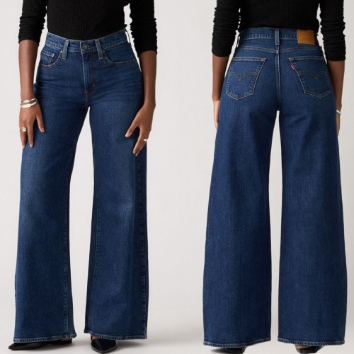Jeans femme Levi's ® 728 Woodstock taille haute jambes larges