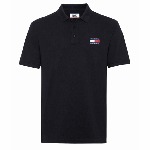 Polo noir Tommy Jeans pour homme