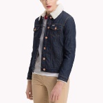 Blouson en Jean fourré Tommy Hilfiger femme