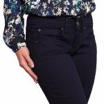 Jean slim Freeman T Porter Clara Magic Denim bleu foncé flora taille standard