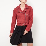 Blouson Perf femme Le Temps des Cerises rouge velvet