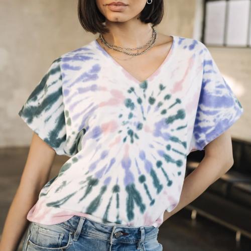 Top Freeman T Porter femme Philia Snail tie and dye