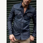 Chemise en jean brut Freeman T Porter homme Raaw