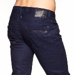 Jean Japan Rags 611 Fulto bleu foncé pour homme coupe droite ajustée