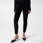 Jeans / Pantalon Salsa femme Secret en velours noir