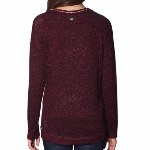 Pull Le Temps des Cerises femme modèle Ambre en maille bordeau