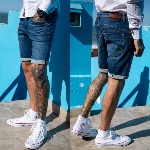 Short en Jean Freeman T Porter homme Indiana Cross