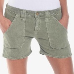 Short en jean femme Le Temps des Cerises Olsen 2 Kaki