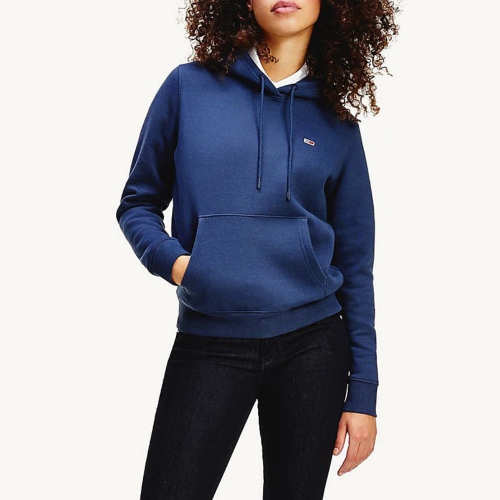 Sweat à capuche Tommy Hilfiger Jeans femme bleu marine