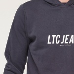 Sweat capuche LTC Jeans Le Temps des Cerises homme Marco bleu marine