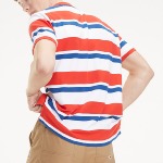 Polo Tommy Hilfiger Jeans homme rayé blanc, rouge et bleu