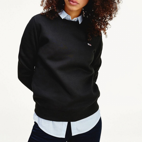 Sweat femme Tommy Hilfiger Jeans noir