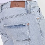 Short en jeans homme Le Temps des Cerises Landrew bleu clair