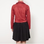 Blouson Perf femme Le Temps des Cerises rouge velvet