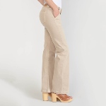 Jeans flare beige Le Temps des Cerises Sormiou