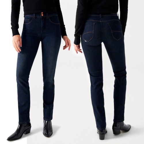 Jeans Salsa femme Secret coupe droite brut