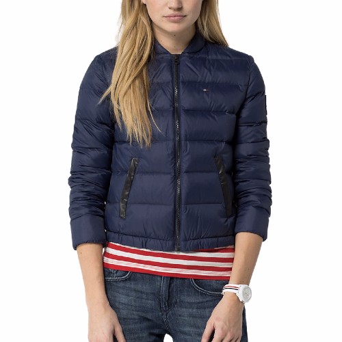 Doudoune Tommy Hilfiger femme modèle Celica bleu marine