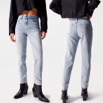 Jeans Salsa femme True Cropped Slim bleu clair