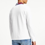 Polo manches longues Tommy Hilfiger blanc