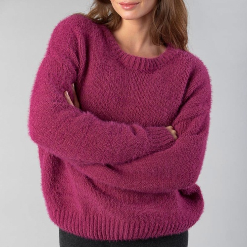 Pull femme Le Temps des Cerises Daisy fushia