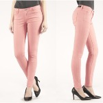 Pantalon rose sorbet Le Temps des Cerises 316 coupe slim femme