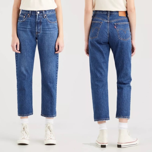 Jeans Levi's ® femme 501 Crop Orinda Troy Horse 100% coton